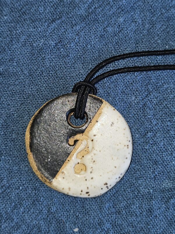 Curiosity Mindset Pendant (Black & White)